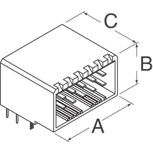 3-316080-2 TE Connectivity AMP Connectors  Embases à broches mâles